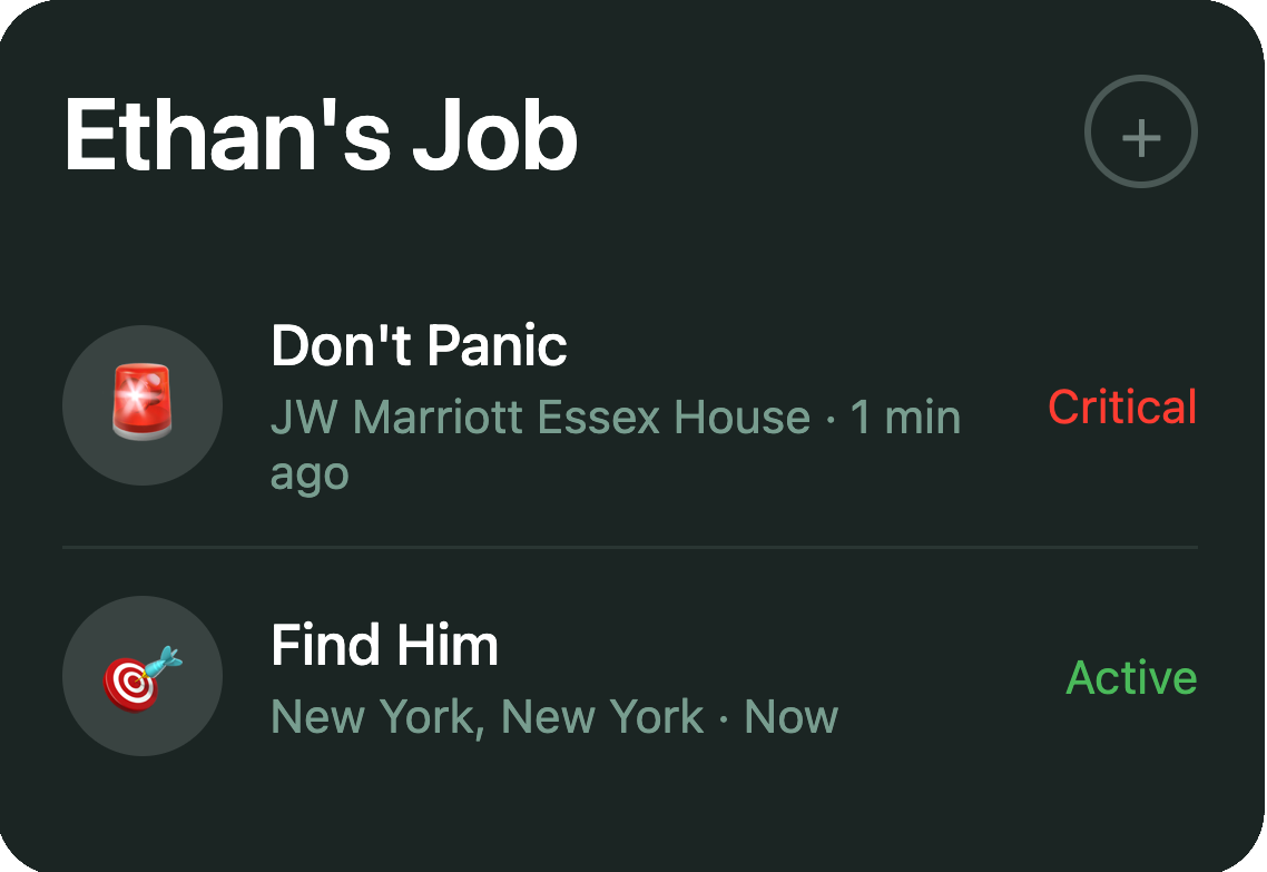Ethan's Job Status